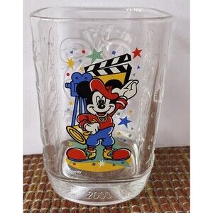 Vintage McDonald’s 2000 Walt Disney World Disney Studios Glass Mickey Mouse